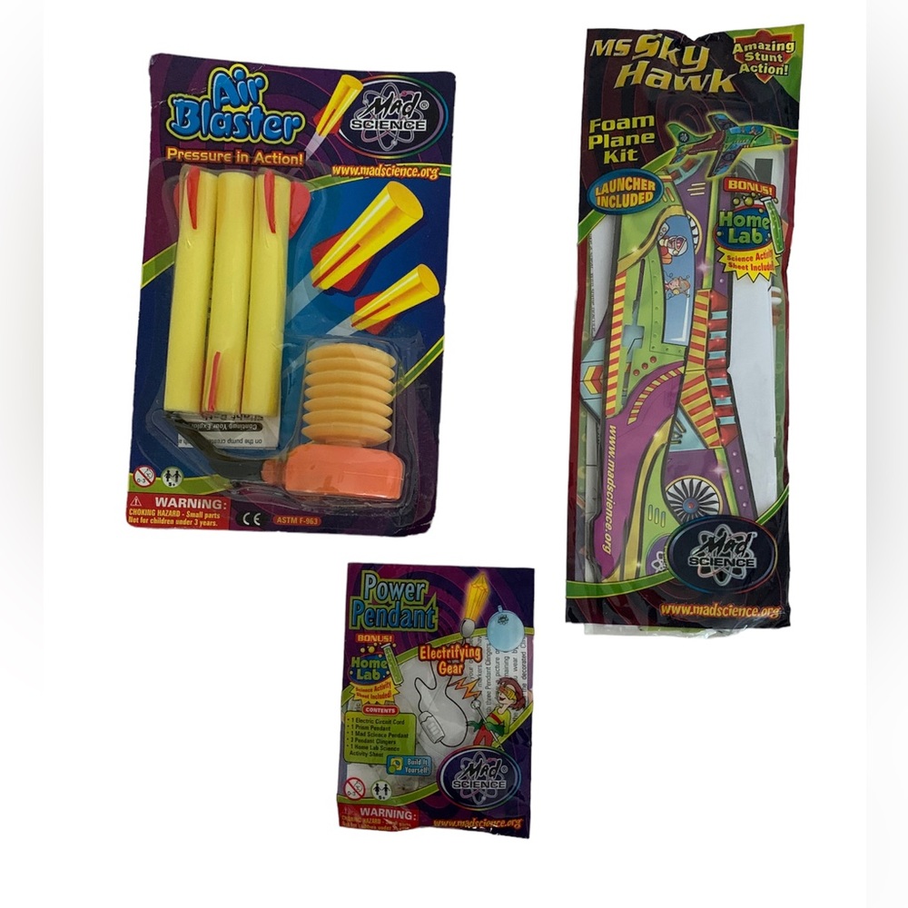 NWT Mad Science Learning Activity Lot 3 Toys Kids Youth STEM Boys Girls Fun